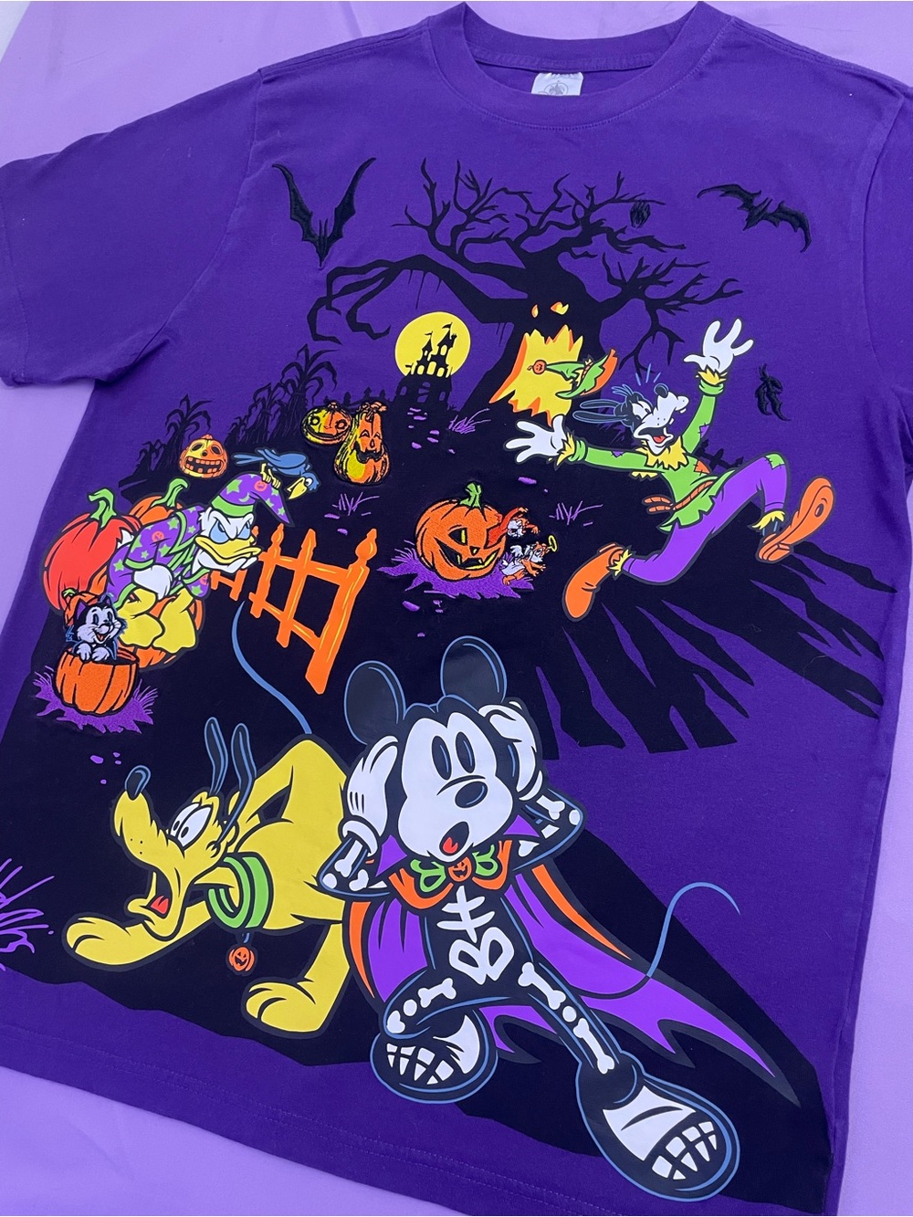 Disney Halloween Embroidered Graphic T-shirt - Picture 2 of 4